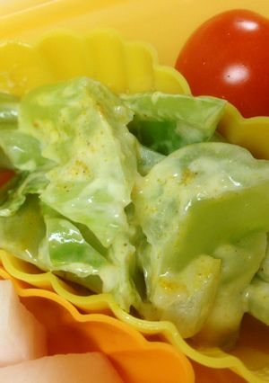 リアル3分クッキング？キャベツ芯の和え物-レシピのメイン写真