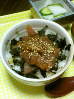 簡単!!まぐろユッケ丼-レシピのメイン写真