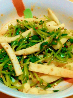ピリ辛☆豆苗とかまぼこのナムル-レシピのメイン写真