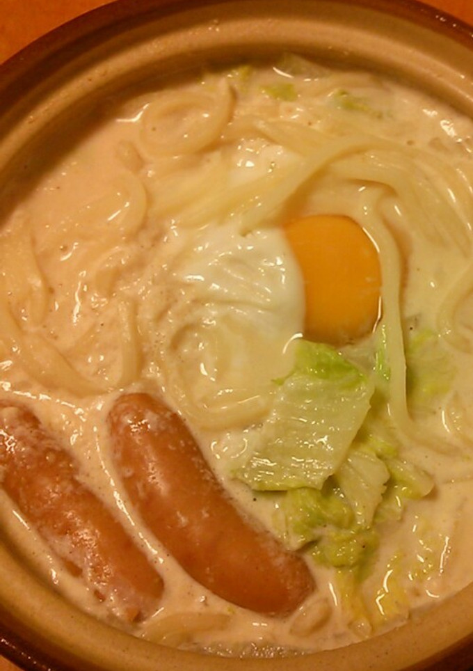 おひとりさまのクリーミーうどん-レシピのメイン写真