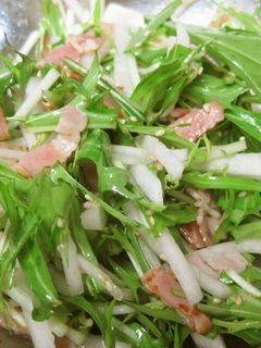 ごま油と塩のみ♪シンプル水菜大根サラダ-レシピのメイン写真