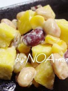 大豆とさつまいもの味噌マヨサラダ-レシピのメイン写真