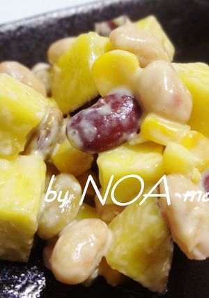 大豆とさつまいもの味噌マヨサラダ-レシピのメイン写真