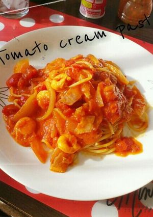 簡単！トマトクリームパスタ☆-レシピのメイン写真