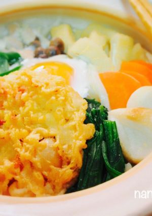 一人鍋♡白だしで作るあつあつ鍋焼きうどん-レシピのメイン写真