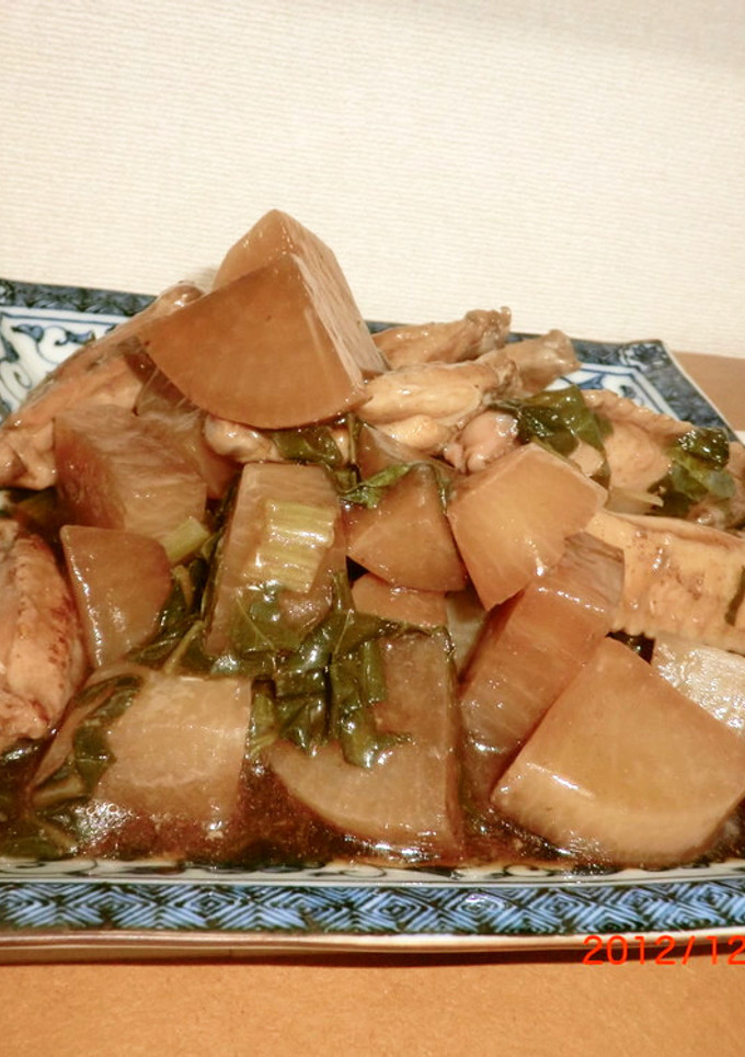 楽的　大根と鶏肉の甘辛煮-レシピのメイン写真