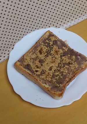 ♡甘じょっぱい♡塩麹きな粉小倉トースト-レシピのメイン写真