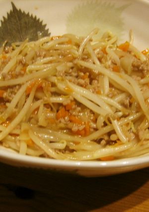 シャキっと仕上げた♪もやしのネギ味噌炒め-レシピのメイン写真