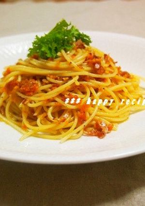 人参とカリカリベーコンのペペロンチーノ-レシピのメイン写真