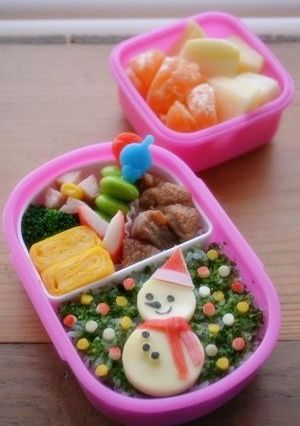 簡単♪雪だるまさんでクリスマスお弁当-レシピのメイン写真