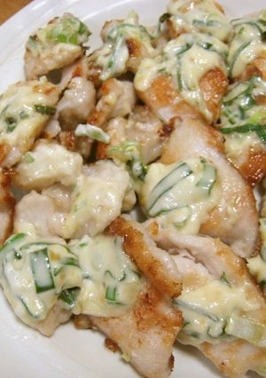 鶏むね肉で食欲そそる味噌マヨ☆-レシピのメイン写真