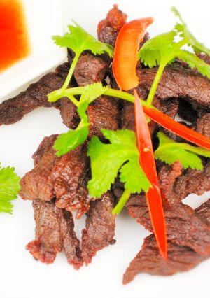 牛肉のシーズニングソース揚げジャーキー-レシピのメイン写真