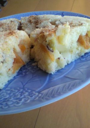 柿のレンジ蒸しケーキ-レシピのメイン写真