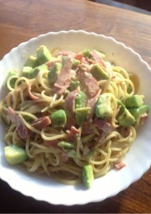 アボカドベーコンの簡単クリームパスタ-レシピのメイン写真