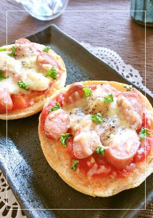 トマト水煮缶×ウインナー×塩麹のトースト-レシピのメイン写真