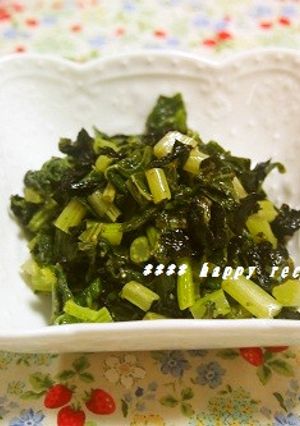 お弁当にも！大根葉の韓国海苔炒め-レシピのメイン写真