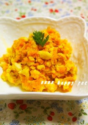 人参と桜えびの炒り豆腐-レシピのメイン写真