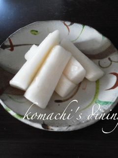 シャキシャキ!山いもの浅漬け-レシピのメイン写真