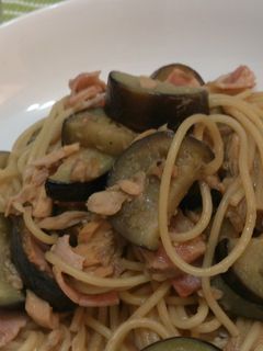 なすとベーコンとツナの和風パスタ-レシピのメイン写真