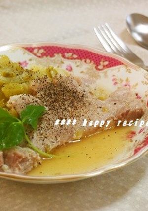 超簡単！塩麹豚とキャベツのとろとろ煮-レシピのメイン写真