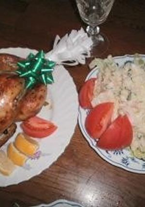 外はパリパリ中はジューシーローストチキン-レシピのメイン写真