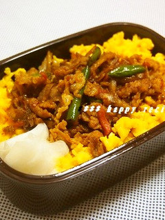 お弁当にも!豚肉と牛蒡のカレー照り焼き丼-レシピのメイン写真