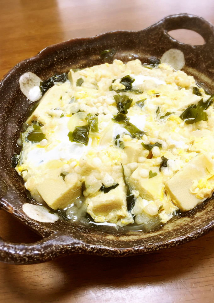 高野豆腐とワカメの卵とじ-レシピのメイン写真