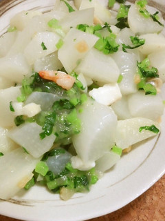 レンジで時短大根の中華風塩炒め-レシピのメイン写真