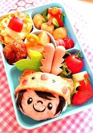 キャラ弁☆トナカイ帽の女の子-レシピのメイン写真