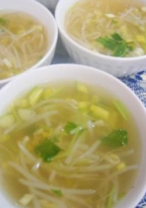 もやしのあっさりカンタンスープ(韓国風）-レシピのメイン写真