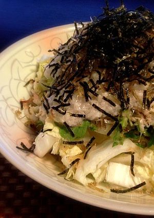揚げじゃこと白菜の白ドレッシングサラダ☆-レシピのメイン写真