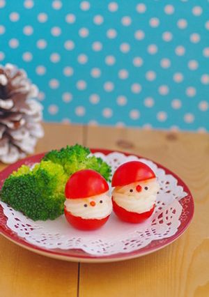 トマトとマッシュポテトのサンタ＊キャラ弁-レシピのメイン写真