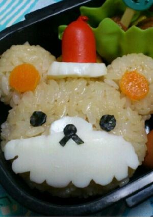 キャラ弁★リラックマサンタ-レシピのメイン写真