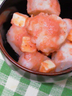 里芋とチーズ(*^^*)の明太子和え-レシピのメイン写真