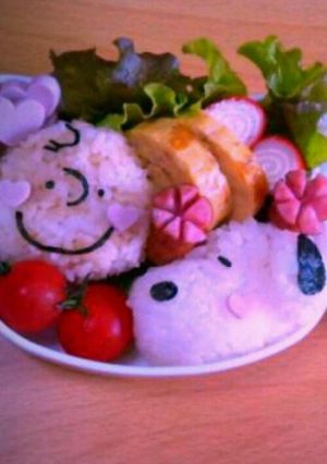 キャラ弁♡スヌーピー-レシピのメイン写真
