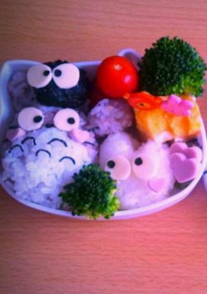 キャラ弁♡トトロ-レシピのメイン写真