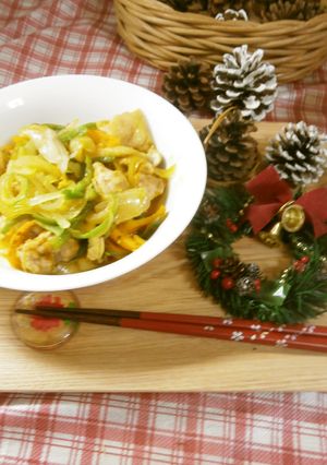 ルクエde鶏もも肉の野菜カレー炒め-レシピのメイン写真