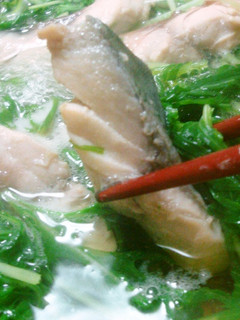 鯖好きさんへ♬鯖と水菜の超簡単はりはり鍋-レシピのメイン写真