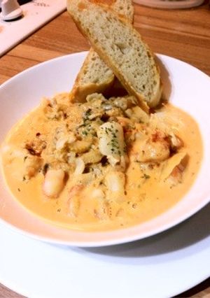 カロリー控えめ♪タラと海老のクリーム煮-レシピのメイン写真
