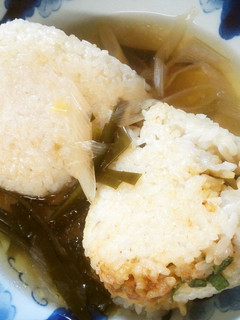味噌焼きおにぎり茶漬け-レシピのメイン写真