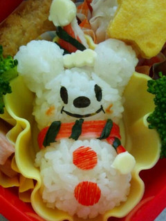 ミッキー雪だるま☆キャラ弁-レシピのメイン写真