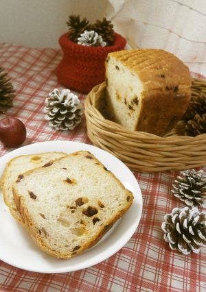 HB☆基本のレーズン食パン：工程写真付き-レシピのメイン写真
