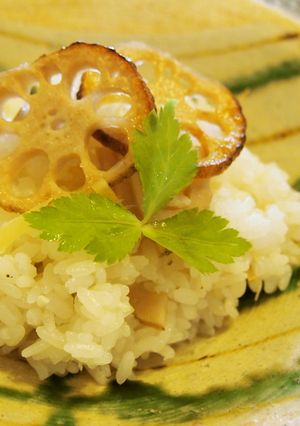 塩麹で炊く蓮根生姜ご飯-レシピのメイン写真