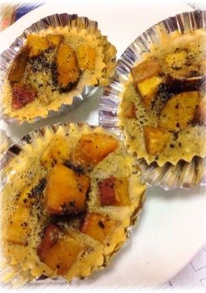 蒸して鬼まん⁈材料芋けーき⁈簡単ふかふか-レシピのメイン写真