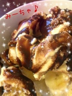 お家で大満足♡簡単チョコバナナパフェ♡-レシピのメイン写真