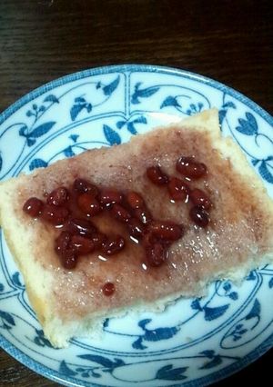 つぶぜんざい缶ジュースと食パンでおやつ-レシピのメイン写真