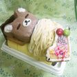 ロールケーキデコ☆くまさん