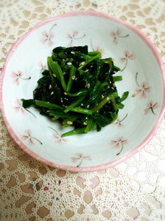昆布茶を使って簡単ほうれん草のお浸し☆-レシピのメイン写真