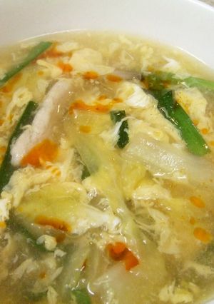 白菜の中華スープ☆酸辣湯風☆-レシピのメイン写真