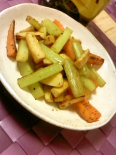 スティック野菜のカレー炒め-レシピのメイン写真